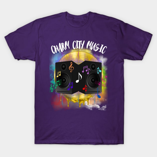 CHARM CITY MUSIC DESIGN T-Shirt by The C.O.B. Store